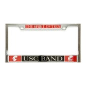 USC Trojans Chrome Shield Band License Plate Frame